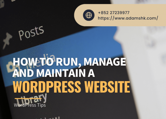 WordPress Tips_ How to Run, Manage and Maintain a WordPress Website